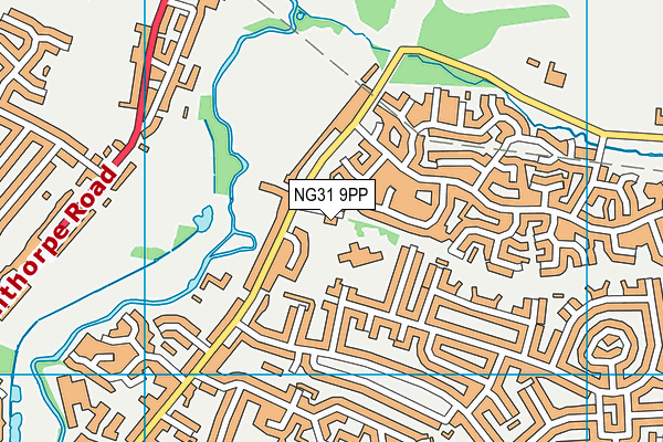 Belton Lane Community Primary School map (NG31 9PP) - OS VectorMap District (Ordnance Survey)