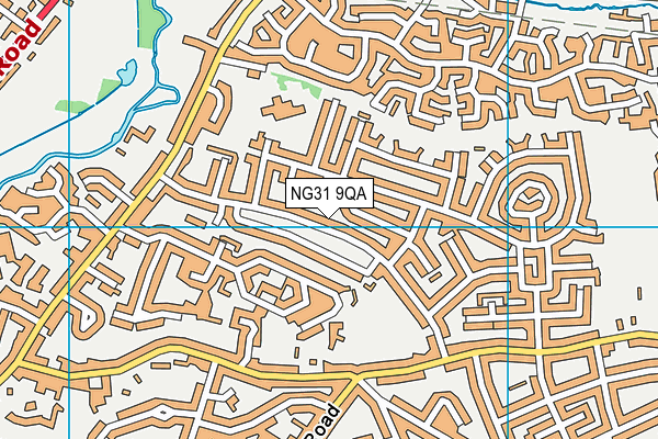NG31 9QA map - OS VectorMap District (Ordnance Survey)