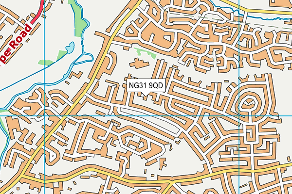 NG31 9QD map - OS VectorMap District (Ordnance Survey)