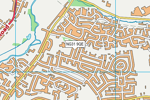 NG31 9QE map - OS VectorMap District (Ordnance Survey)