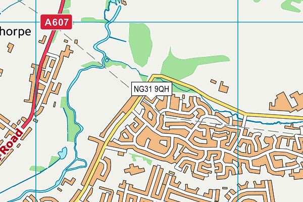 NG31 9QH map - OS VectorMap District (Ordnance Survey)