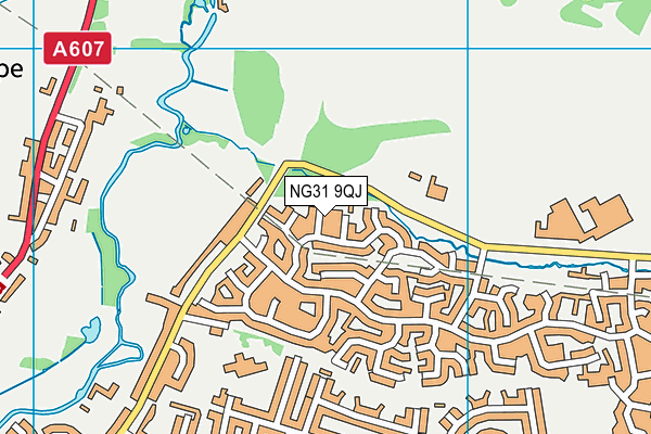 NG31 9QJ map - OS VectorMap District (Ordnance Survey)