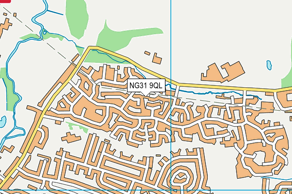 NG31 9QL map - OS VectorMap District (Ordnance Survey)