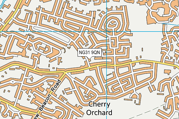 NG31 9QN map - OS VectorMap District (Ordnance Survey)