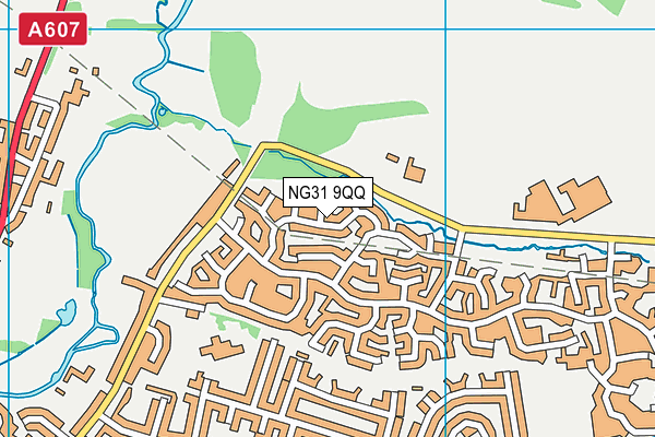 NG31 9QQ map - OS VectorMap District (Ordnance Survey)