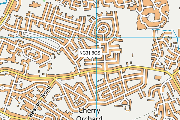 NG31 9QS map - OS VectorMap District (Ordnance Survey)