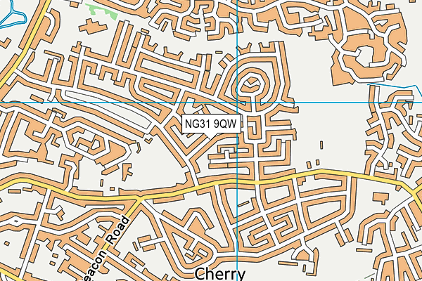 NG31 9QW map - OS VectorMap District (Ordnance Survey)