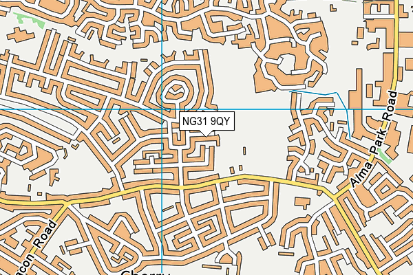 NG31 9QY map - OS VectorMap District (Ordnance Survey)
