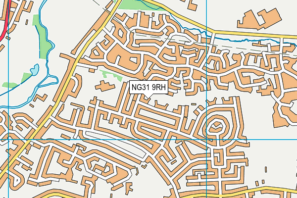 NG31 9RH map - OS VectorMap District (Ordnance Survey)