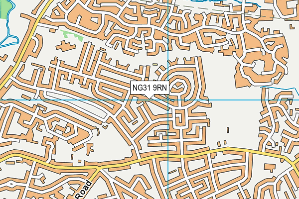 NG31 9RN map - OS VectorMap District (Ordnance Survey)