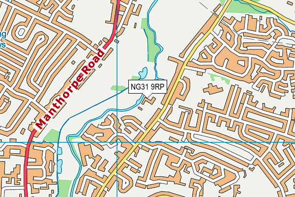 NG31 9RP map - OS VectorMap District (Ordnance Survey)