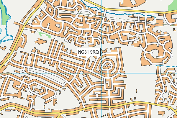 NG31 9RQ map - OS VectorMap District (Ordnance Survey)
