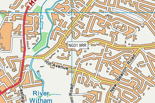 NG31 9RR map - OS VectorMap District (Ordnance Survey)