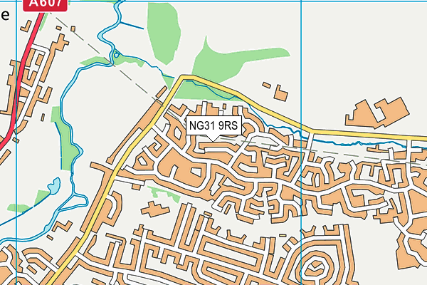 NG31 9RS map - OS VectorMap District (Ordnance Survey)