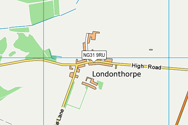 NG31 9RU map - OS VectorMap District (Ordnance Survey)