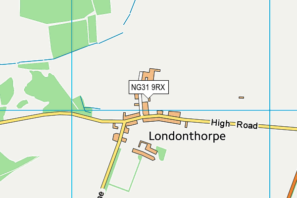 NG31 9RX map - OS VectorMap District (Ordnance Survey)