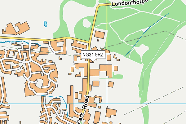 NG31 9RZ map - OS VectorMap District (Ordnance Survey)