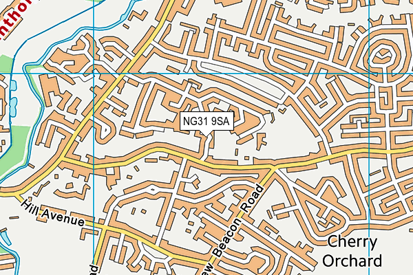 NG31 9SA map - OS VectorMap District (Ordnance Survey)