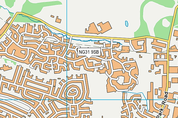 NG31 9SB map - OS VectorMap District (Ordnance Survey)