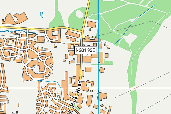 NG31 9SE map - OS VectorMap District (Ordnance Survey)