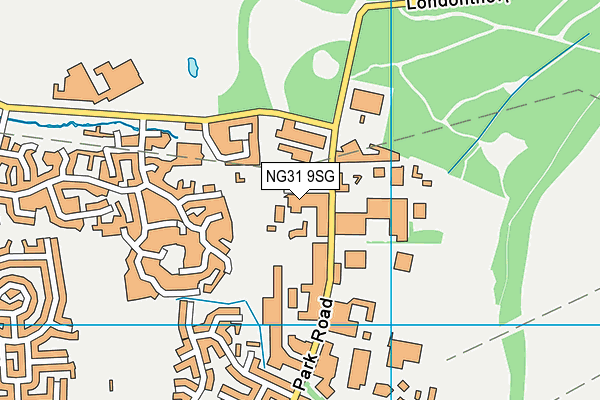 NG31 9SG map - OS VectorMap District (Ordnance Survey)