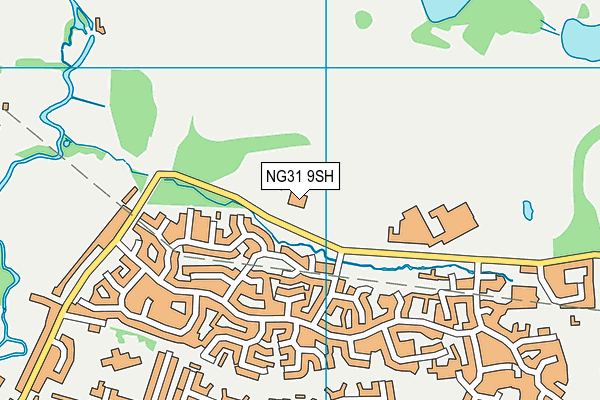 Belton Park Golf Club map (NG31 9SH) - OS VectorMap District (Ordnance Survey)