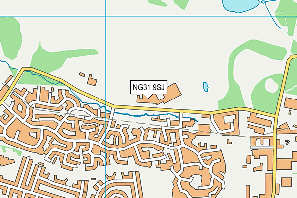 NG31 9SJ map - OS VectorMap District (Ordnance Survey)