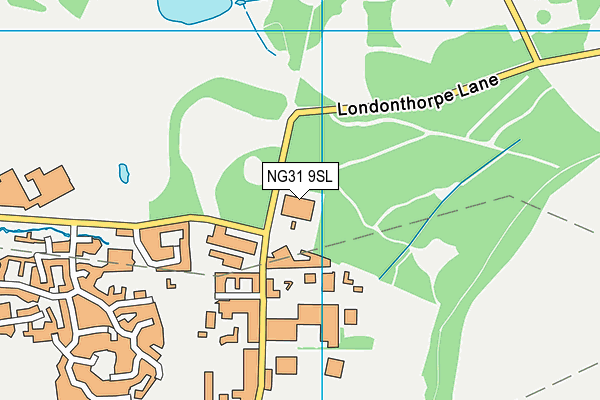 NG31 9SL map - OS VectorMap District (Ordnance Survey)