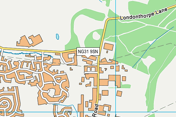 NG31 9SN map - OS VectorMap District (Ordnance Survey)