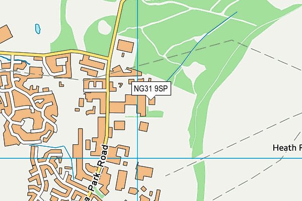 NG31 9SP map - OS VectorMap District (Ordnance Survey)