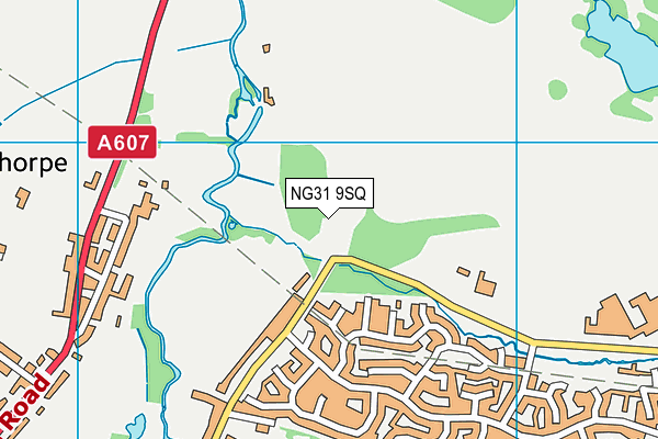 NG31 9SQ map - OS VectorMap District (Ordnance Survey)