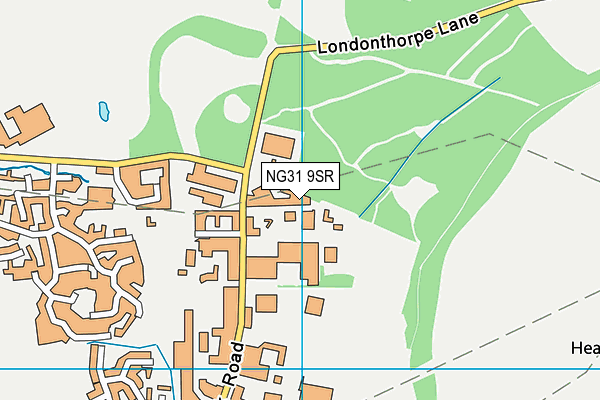 NG31 9SR map - OS VectorMap District (Ordnance Survey)