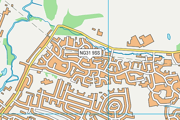 NG31 9SS map - OS VectorMap District (Ordnance Survey)