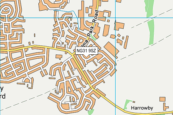 NG31 9SZ map - OS VectorMap District (Ordnance Survey)