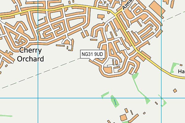 NG31 9UD map - OS VectorMap District (Ordnance Survey)