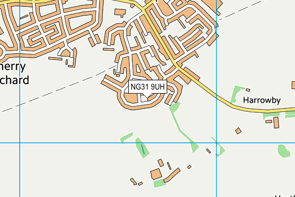 NG31 9UH map - OS VectorMap District (Ordnance Survey)