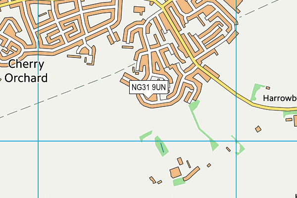 NG31 9UN map - OS VectorMap District (Ordnance Survey)