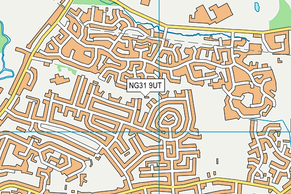 NG31 9UT map - OS VectorMap District (Ordnance Survey)