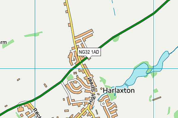 NG32 1AD map - OS VectorMap District (Ordnance Survey)