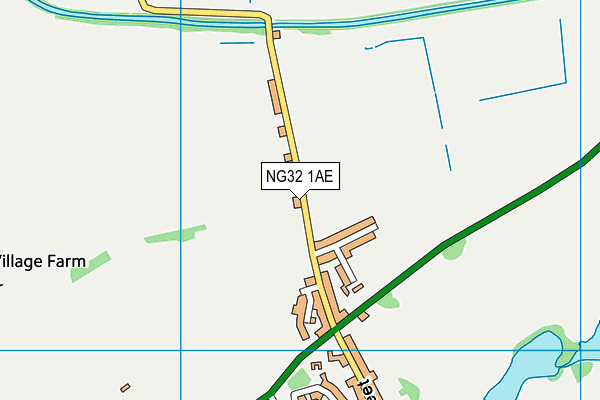 NG32 1AE map - OS VectorMap District (Ordnance Survey)