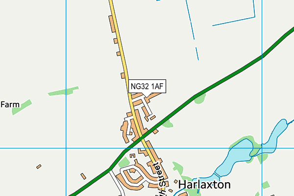 NG32 1AF map - OS VectorMap District (Ordnance Survey)