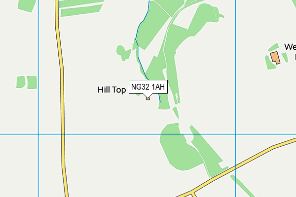 NG32 1AH map - OS VectorMap District (Ordnance Survey)