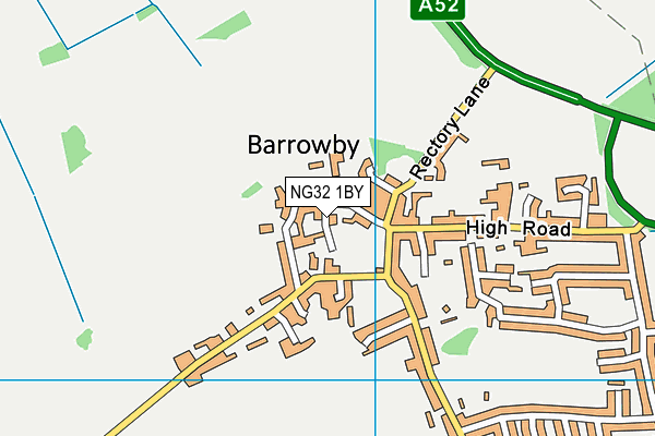 NG32 1BY map - OS VectorMap District (Ordnance Survey)