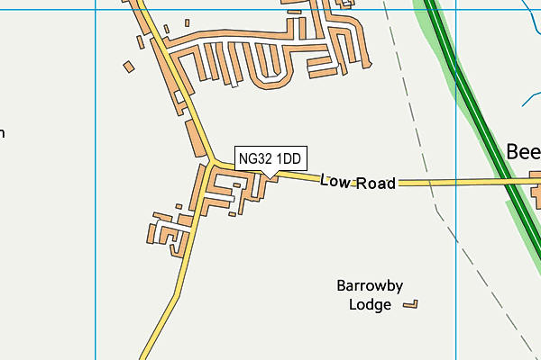 NG32 1DD map - OS VectorMap District (Ordnance Survey)