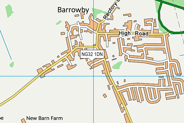 NG32 1DN map - OS VectorMap District (Ordnance Survey)