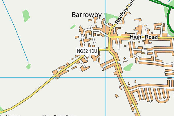 NG32 1DU map - OS VectorMap District (Ordnance Survey)