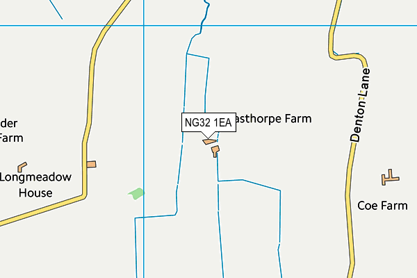 NG32 1EA map - OS VectorMap District (Ordnance Survey)