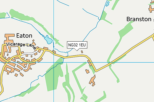 NG32 1EU map - OS VectorMap District (Ordnance Survey)