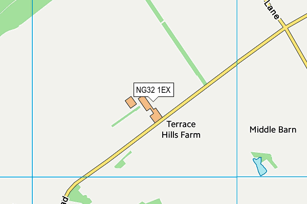 NG32 1EX map - OS VectorMap District (Ordnance Survey)