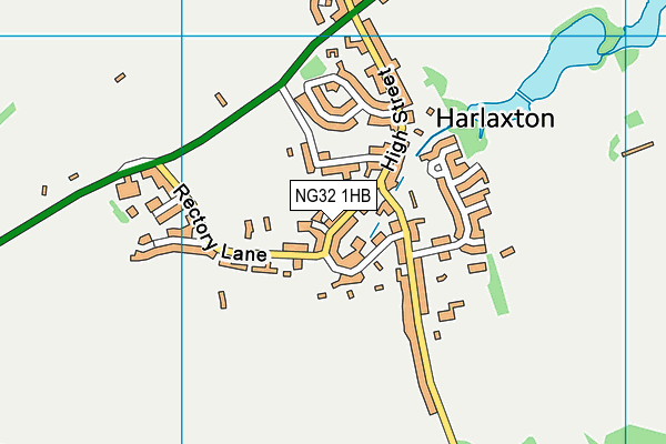 NG32 1HB map - OS VectorMap District (Ordnance Survey)